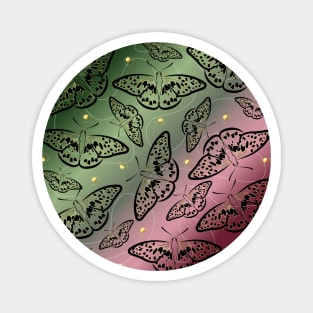 Monarch butterfly pattern Magnet